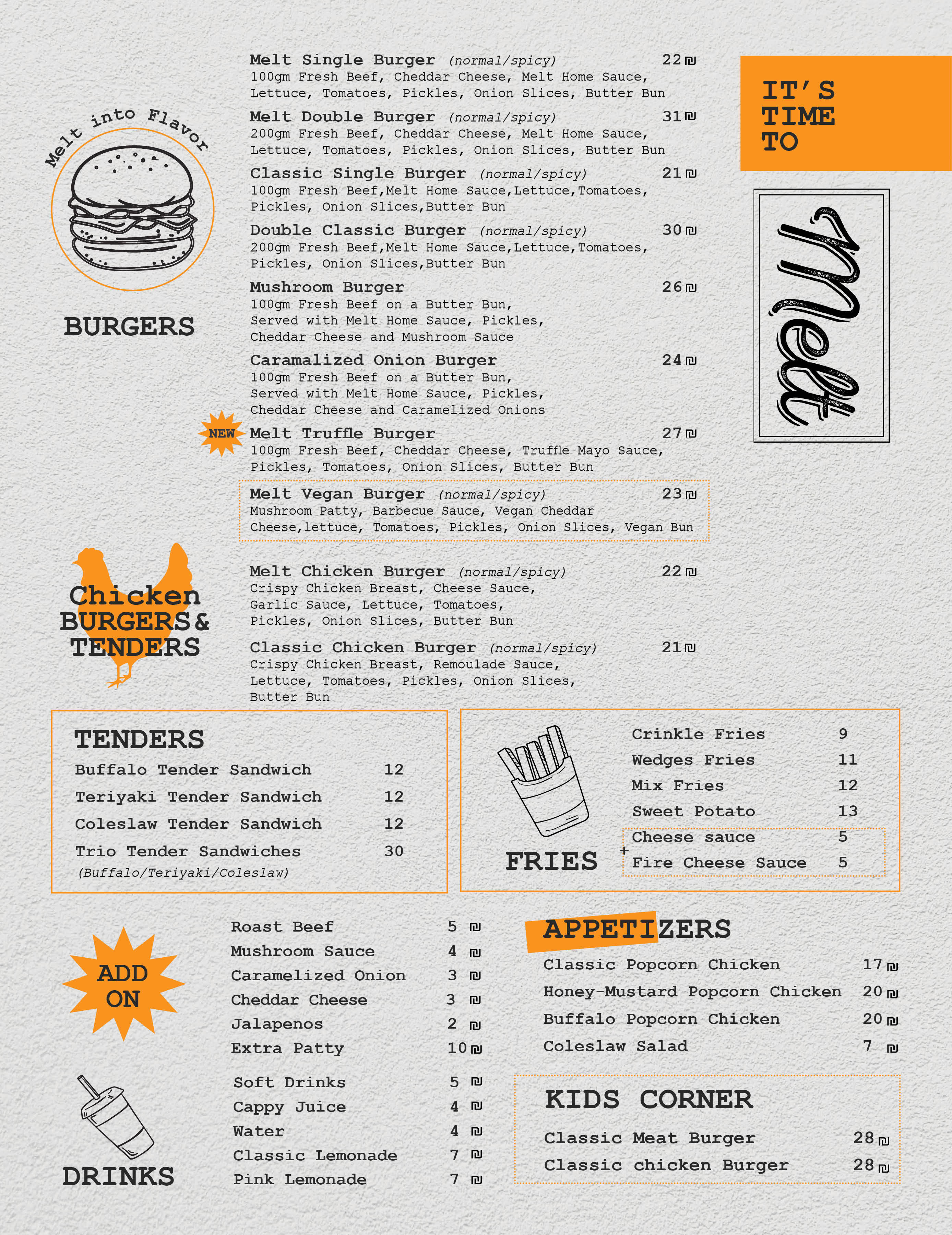 Menu page 1
